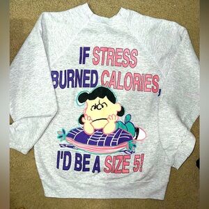 Vintage Lucy (If Stress Burned Calories I’d Be A Size 5 ) Sweatshirt